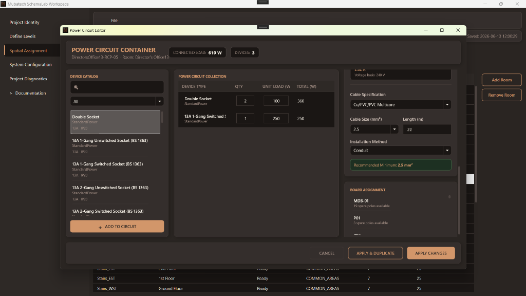 SchemaLab Power Circuit Editor