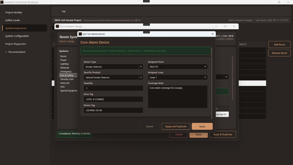 SchemaLab Fire Alarm Device Editor