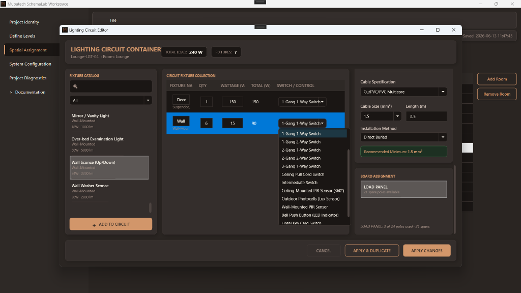 SchemaLab Lighting Circuit Editor