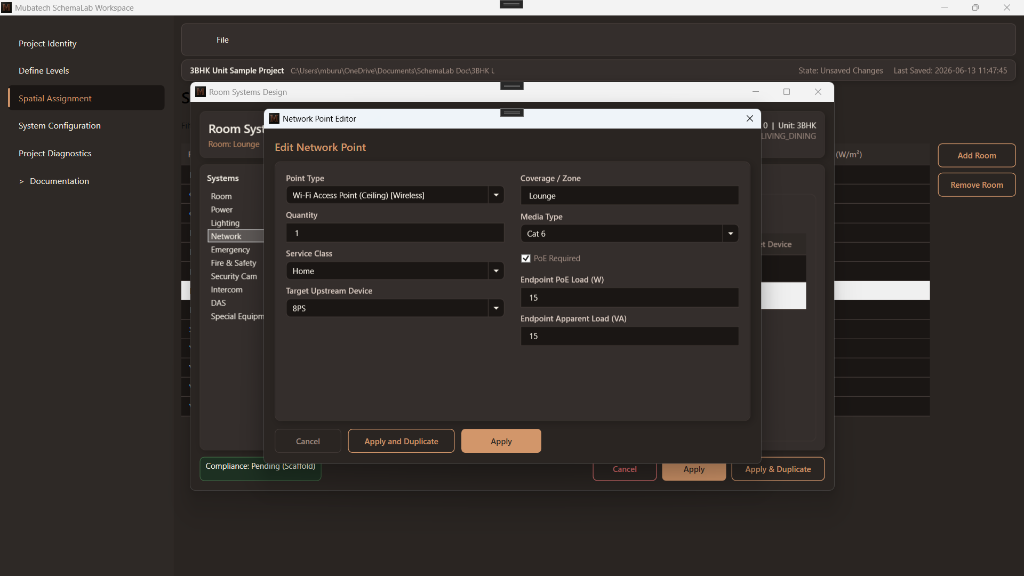 SchemaLab Network Point Editor